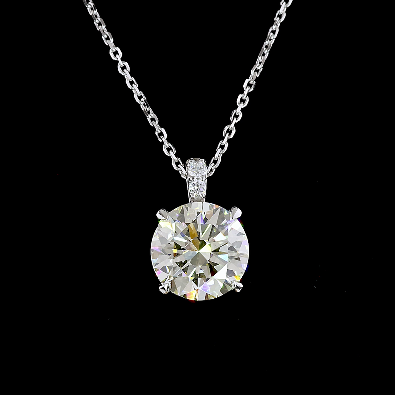2-3/4ctw Prong Round Pendant Pendant