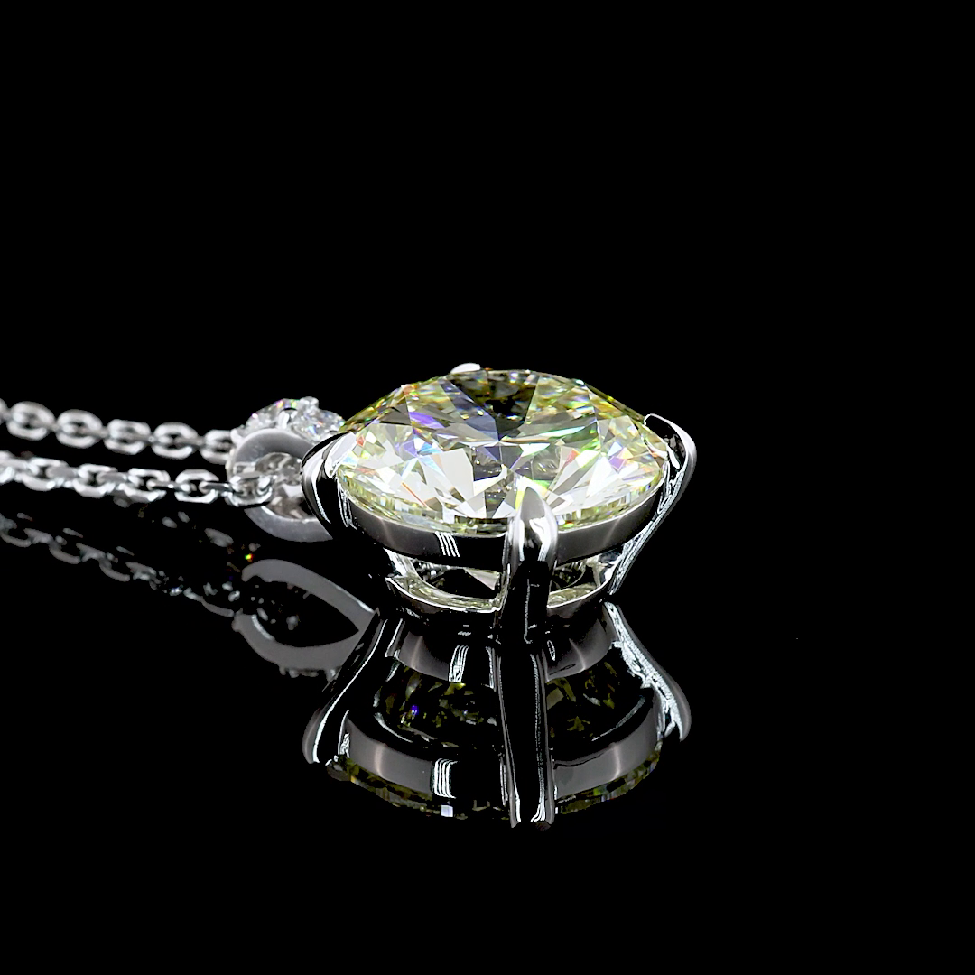 2-3/4ctw Prong Round Pendant Pendant