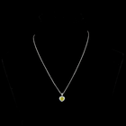 1-1/4ctw Prong Heart & Round Halo Pendant