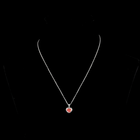 1-1/2ctw Prong Heart & Round Halo Pendant