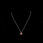 1-1/2ctw Prong Heart & Round Halo Pendant
