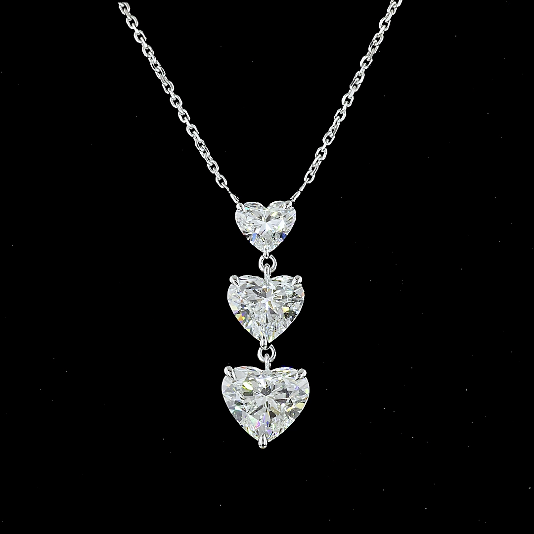 3ctw Prong East West Heart Pendant