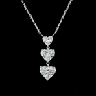 3ctw Prong East West Heart Pendant