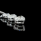 3ctw Prong East West Heart Pendant