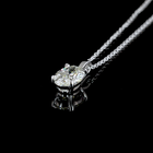 1ctw Prong Oval Solitaire Pendant