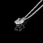 1ctw Prong Oval Solitaire Pendant