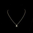 1-1/2ctw Bezel Pear Solitaire Pendant
