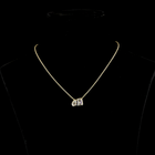 3ctw Bezel Emerald & Pear Toi et Moi Pendant