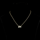 2-1/2ctw Bezel Pear & Cushion Toi et Moi Pendant