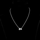 2-1/2ctw Bezel Pear & Cushion Toi et Moi Pendant