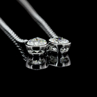 2-1/2ctw Bezel Pear & Cushion Toi et Moi Pendant