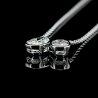 2-1/2ctw Bezel Pear & Cushion Toi et Moi Pendant