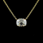 2ctw Prong East West Cushion Solitaire Pendant