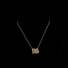 3/8ctw Prong Round Pendant