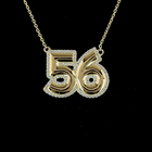 3/8ctw Prong Round Pendant