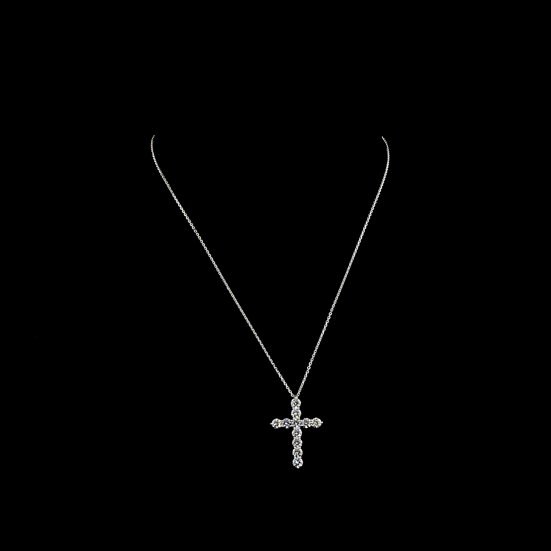 2ctw Prong Round Symbol Pendant