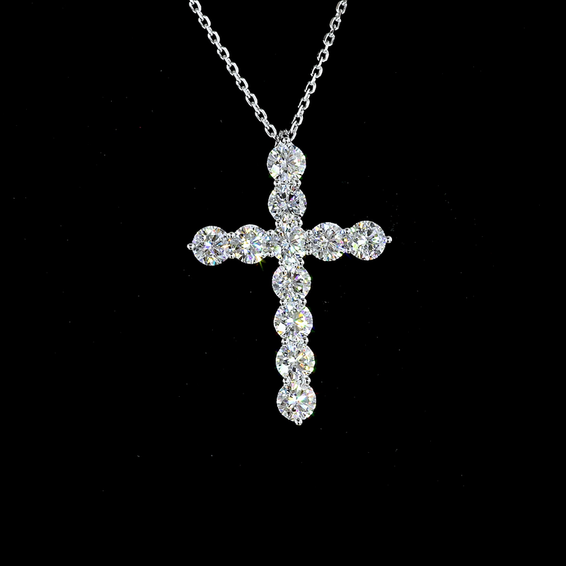 2ctw Prong Round Symbol Pendant