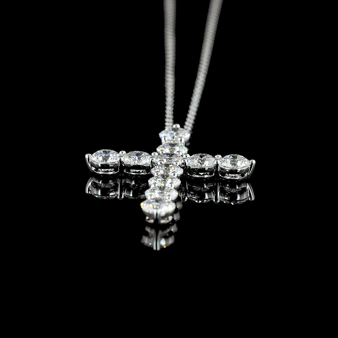 2ctw Prong Round Symbol Pendant