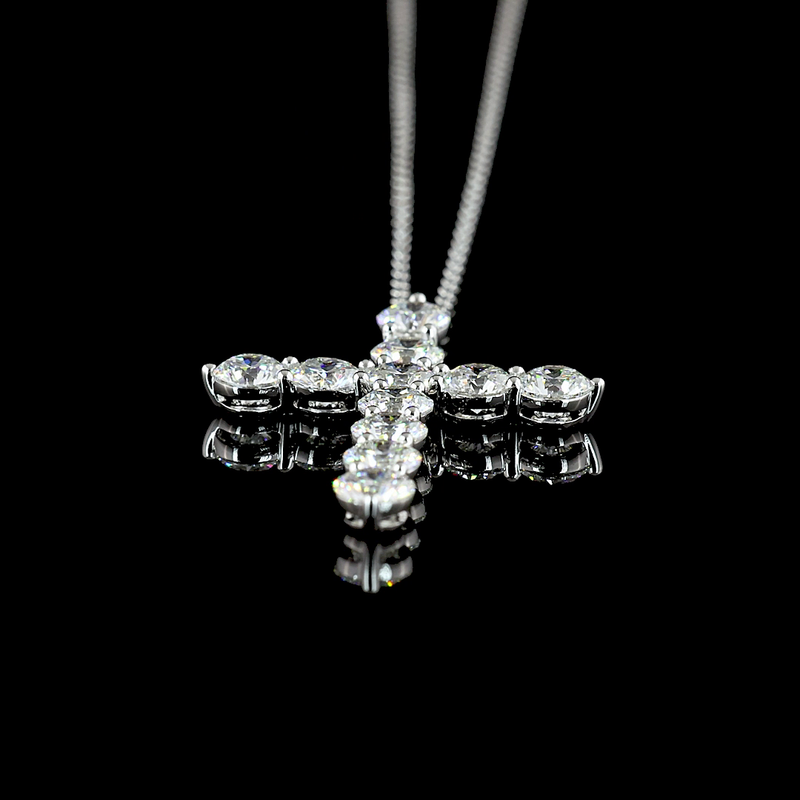 2ctw Prong Round Symbol Pendant