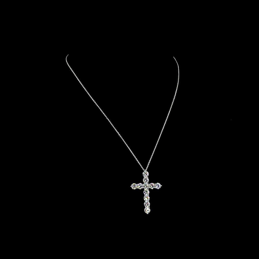 5ctw Prong Round Symbol Pendant