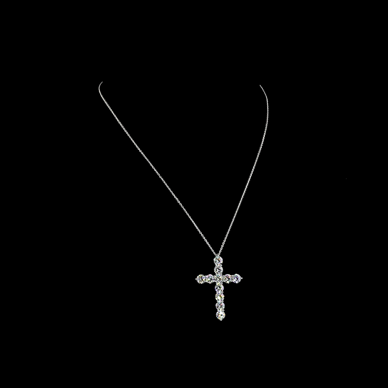 5ctw Prong Round Symbol Pendant