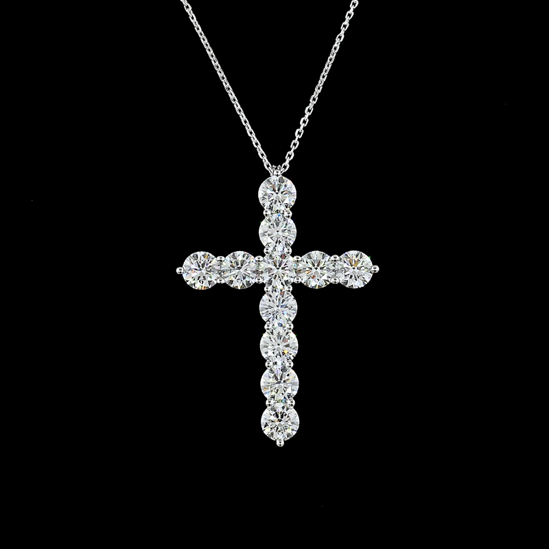 5ctw Prong Round Symbol Pendant