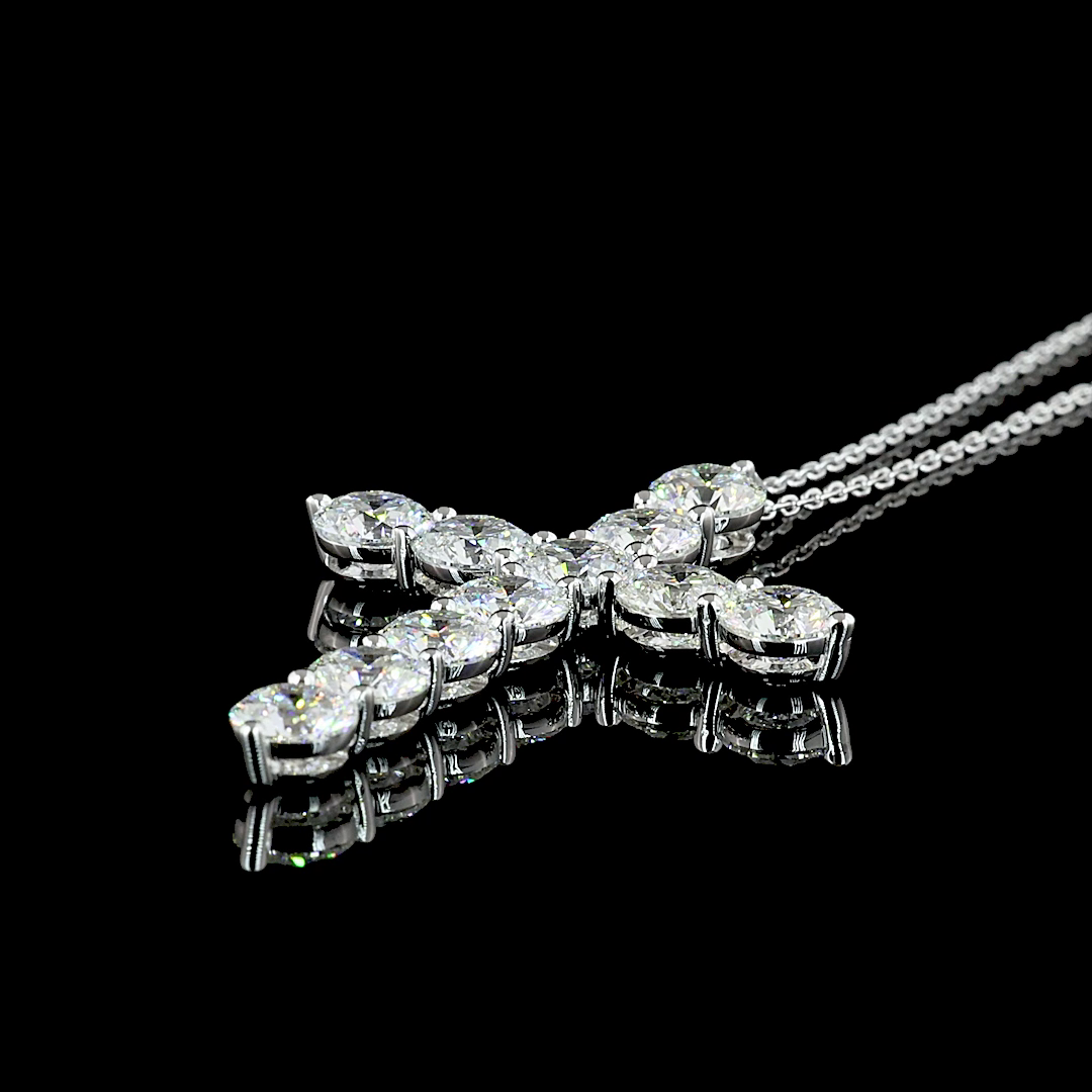 5ctw Prong Round Symbol Pendant