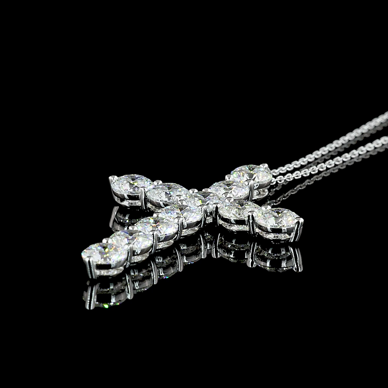 5ctw Prong Round Symbol Pendant