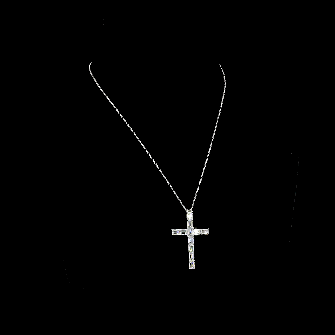 5ctw Prong Emerald Symbol Pendant
