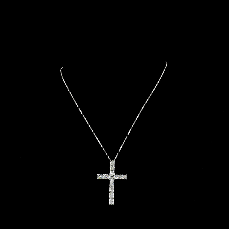 5ctw Prong Radiant Symbol Pendant