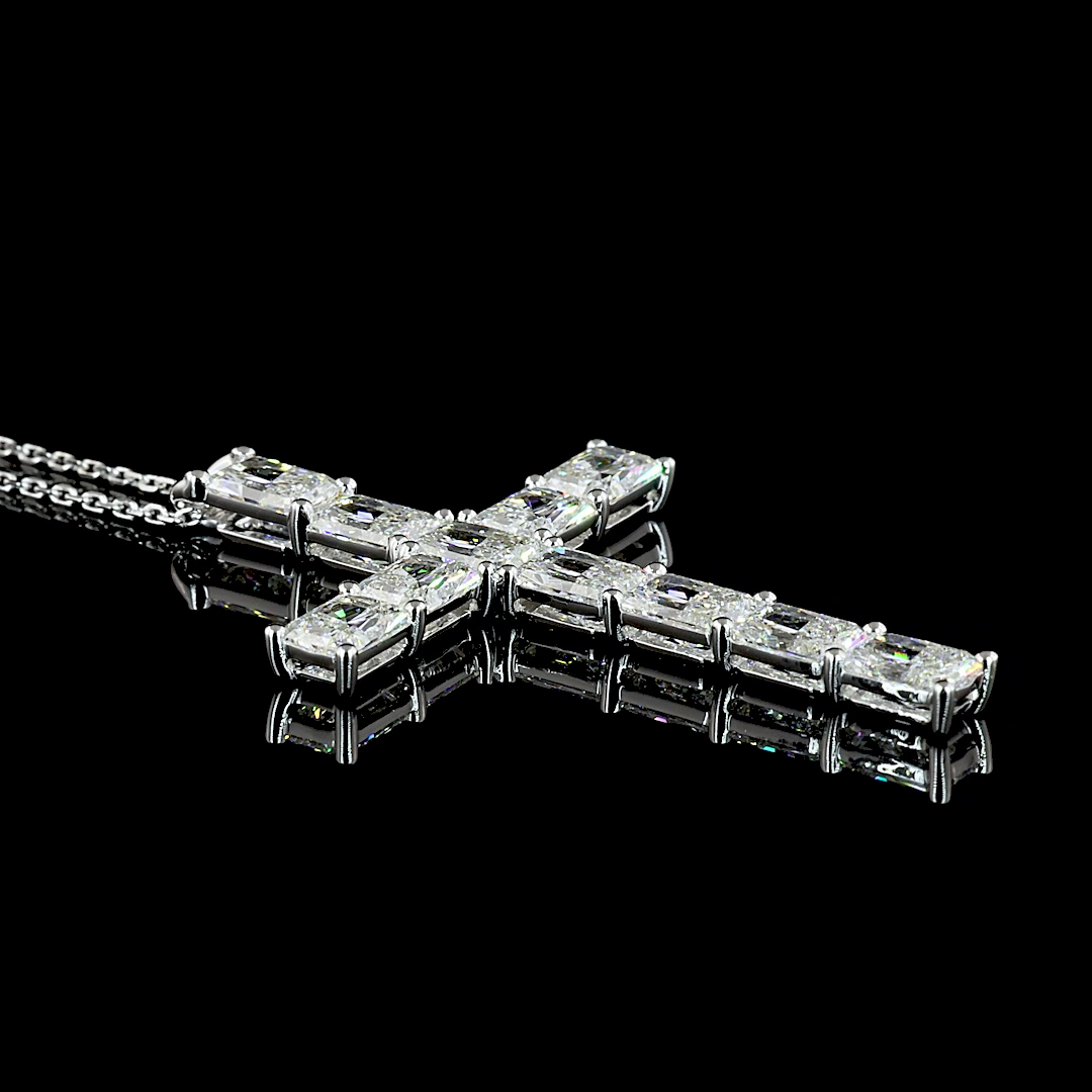 5ctw Prong Radiant Symbol Pendant