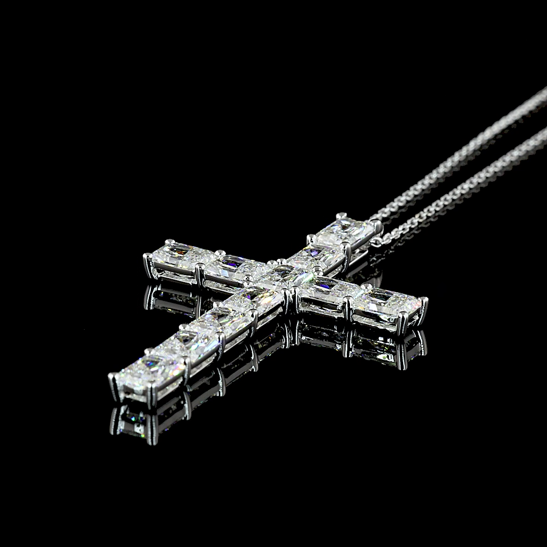 5ctw Prong Radiant Symbol Pendant