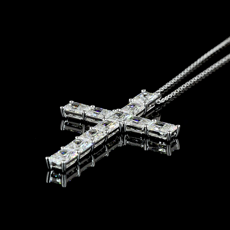 5ctw Prong Radiant Symbol Pendant