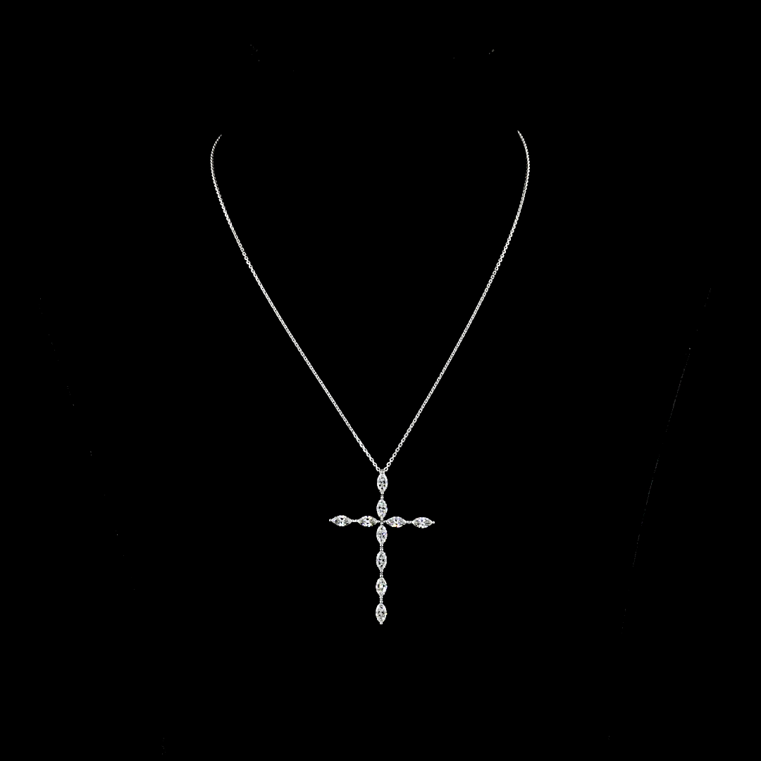 2ctw Prong Marquise Symbol Pendant