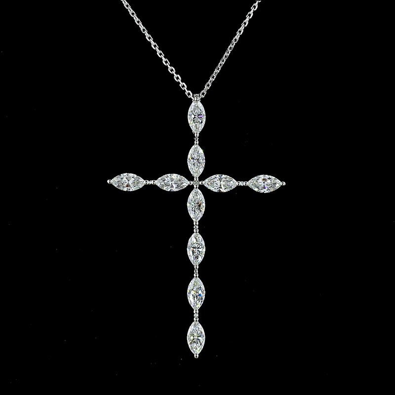 2ctw Prong Marquise Symbol Pendant