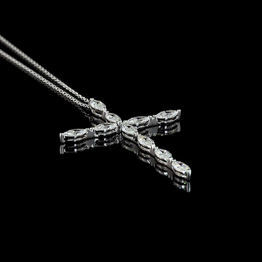 2ctw Prong Marquise Symbol Pendant