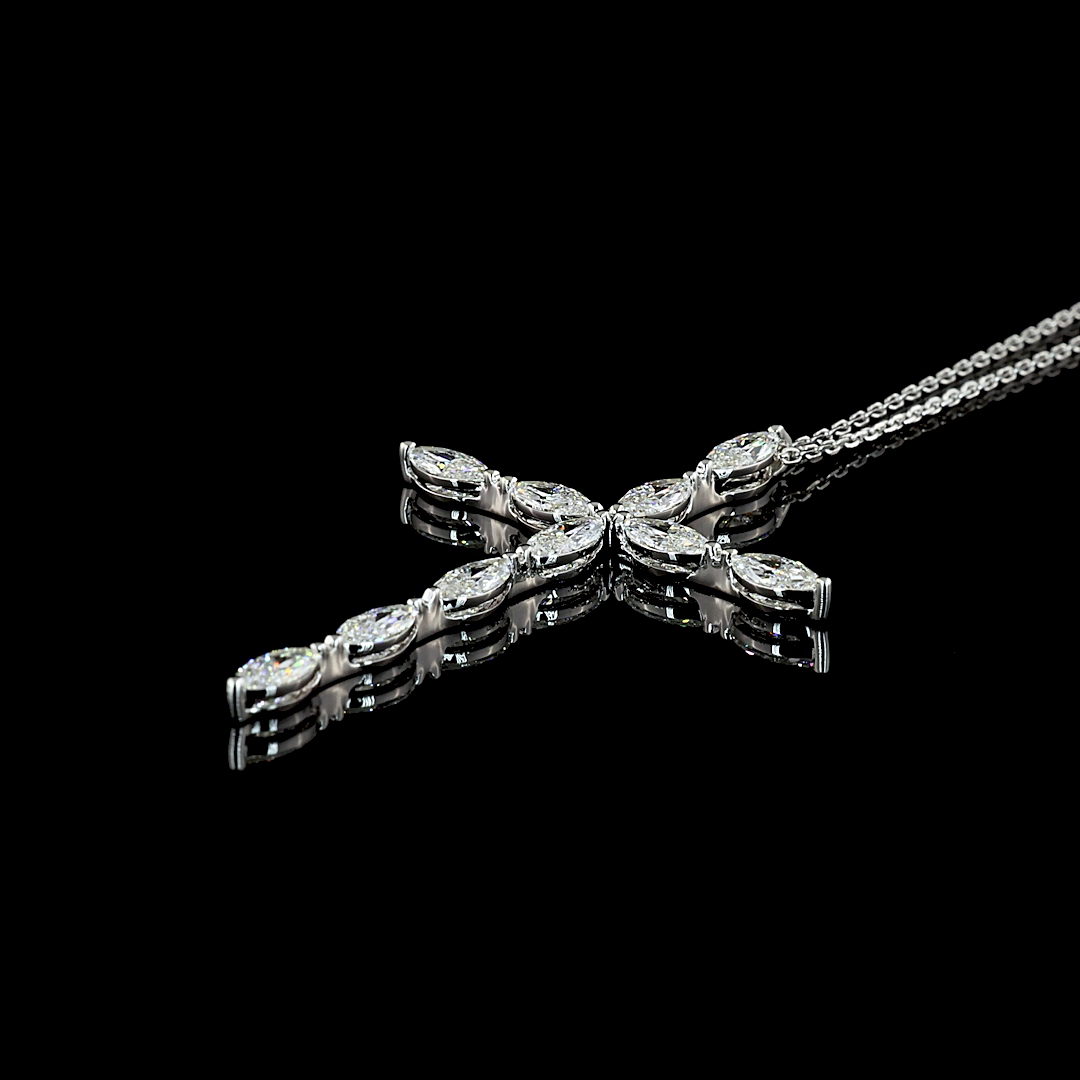 2ctw Prong Marquise Symbol Pendant