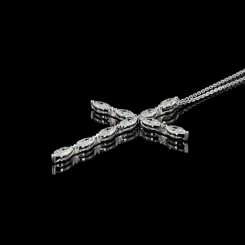 2ctw Prong Marquise Symbol Pendant