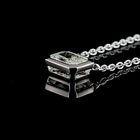 1-1/2ctw Bezel East West Radiant Solitaire Pendant