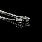 2-3/4ctw Bezel Emerald & Pear Toi et Moi Pendant