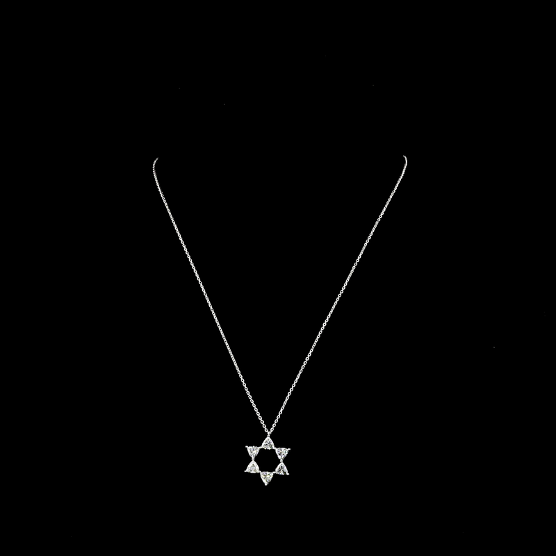 1-3/4ctw Prong Triangle Pendant Pendant