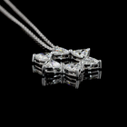 1-3/4ctw Prong Triangle Pendant Pendant