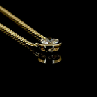 1-1/2ctw Bezel Round Solitaire Pendant