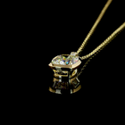 2-1/4ctw Bezel Cushion & Round Pendant Pendant