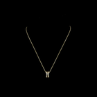1-1/4ctw Prong East West Baguette & Round Pendant Pendant