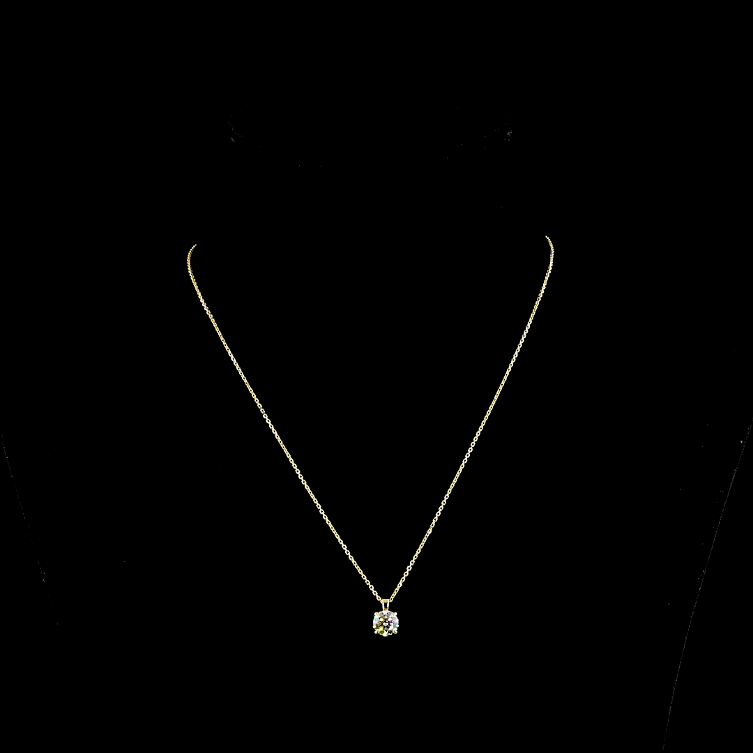1ctw Prong Round Solitaire Pendant