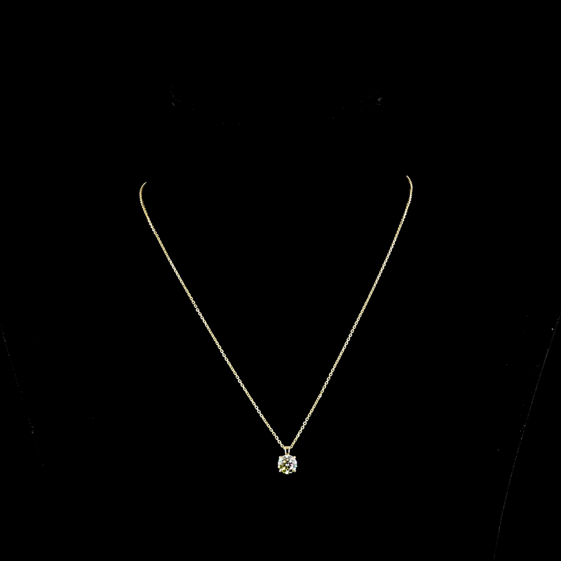 1ctw Prong Round Solitaire Pendant