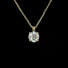 1ctw Prong Round Solitaire Pendant