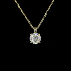 1ctw Prong Round Solitaire Pendant
