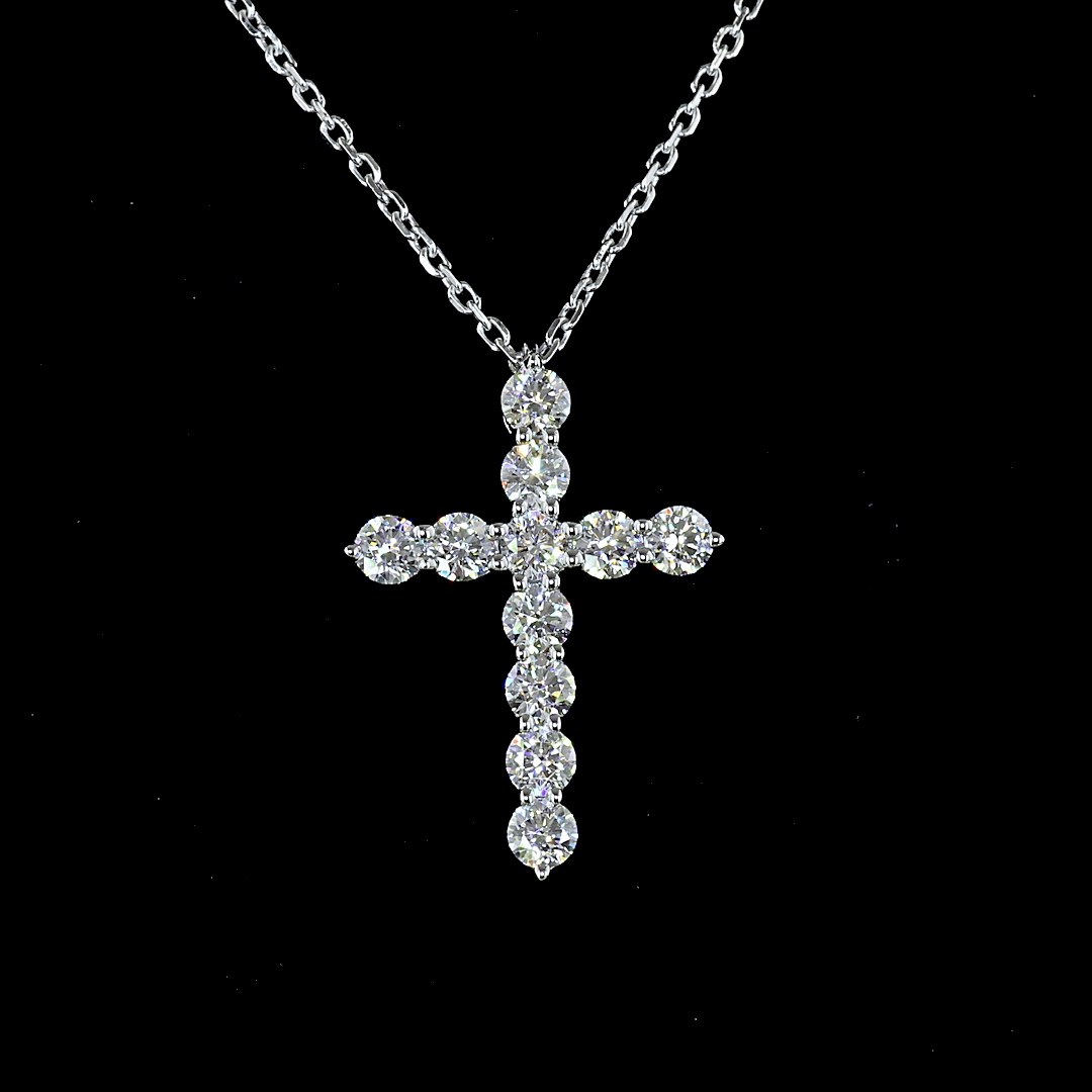 1/2ctw Prong Round Symbol Pendant